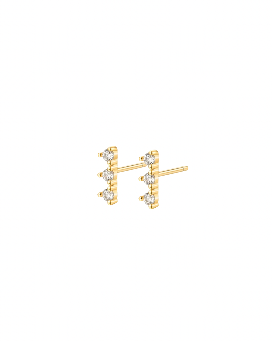 Fancy minimalist stud earrings