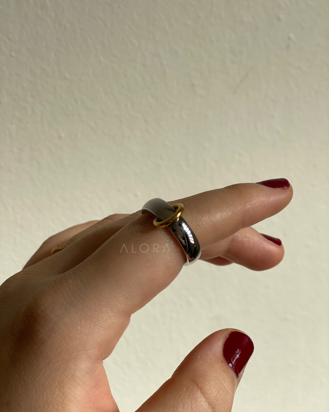 Two tone ring | size: 7 & 8