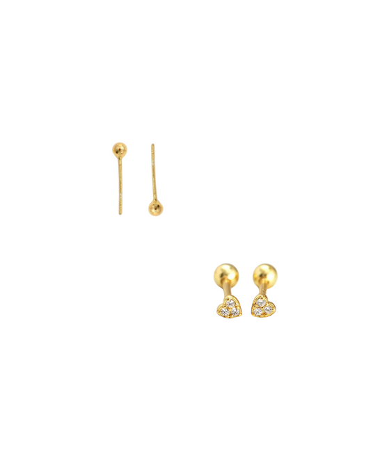 Bundle set: Basic studs earrings (save $10)