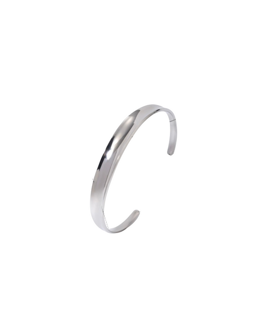 Silver basic cuff bracelet | spandex