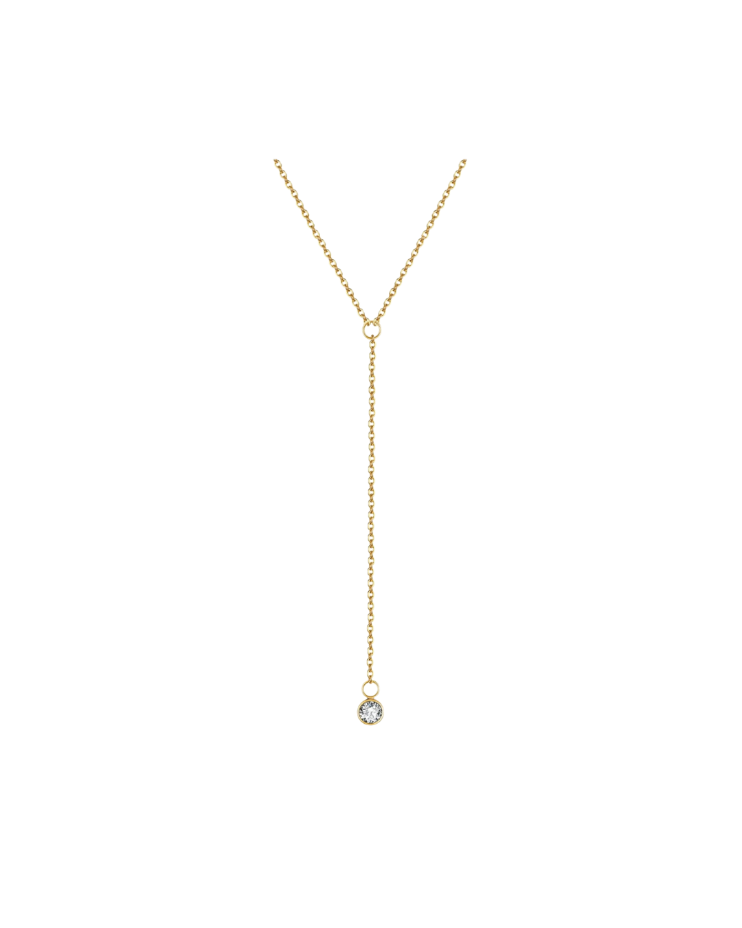 Dainty lariat necklace