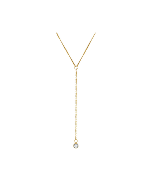 Dainty lariat necklace