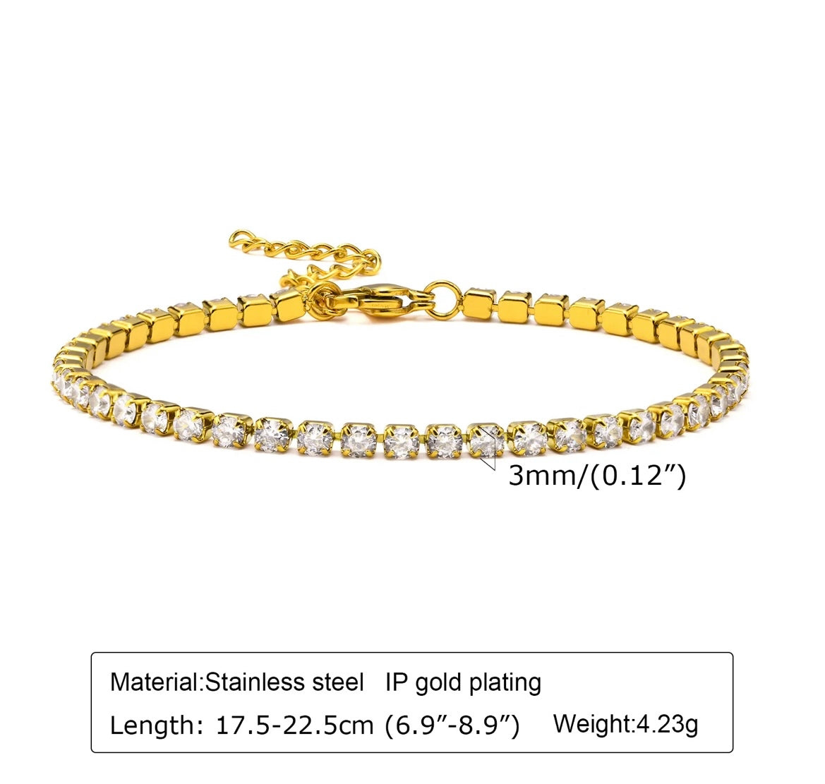 I love diamonds bracelet