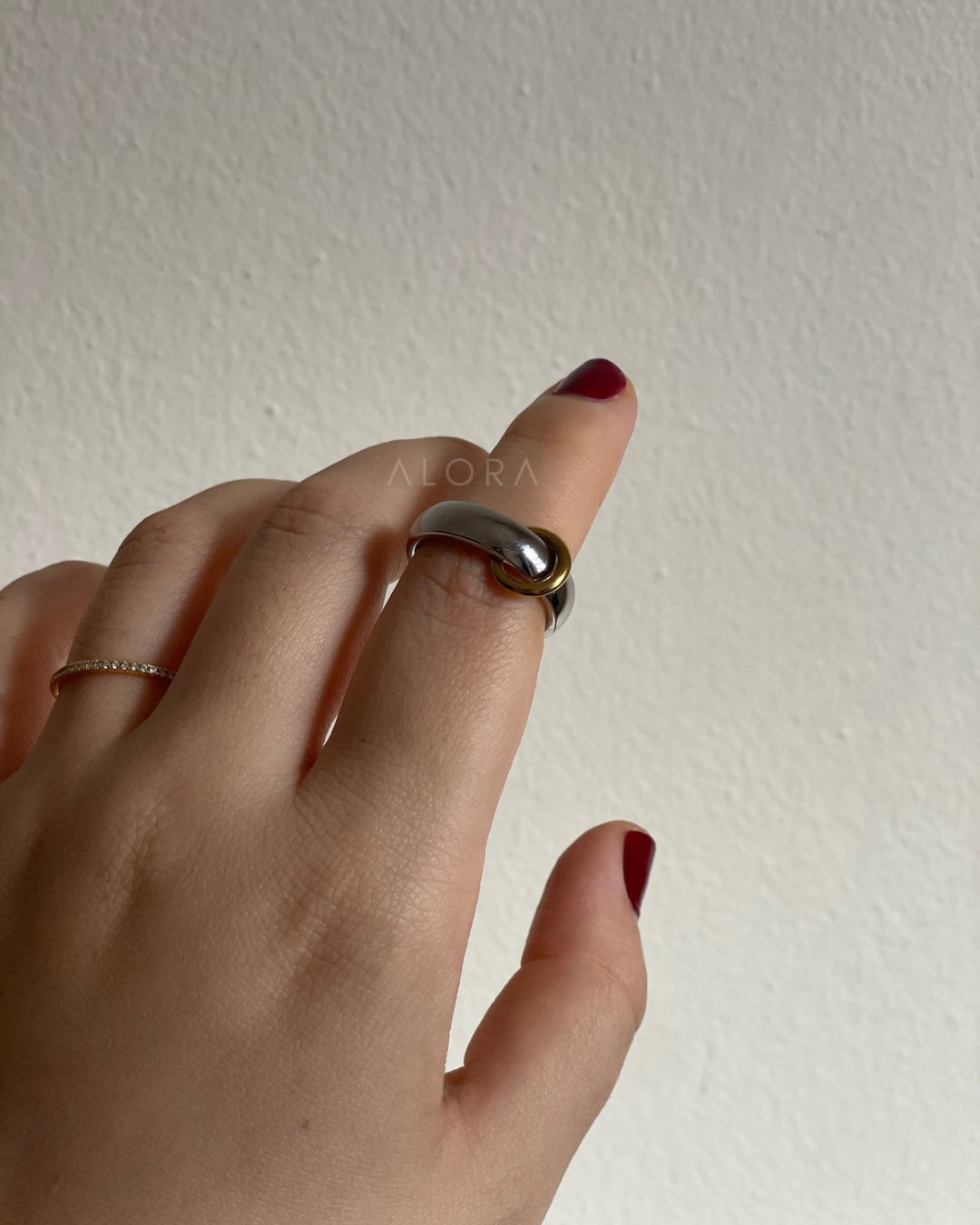 Two tone ring | size: 7 & 8