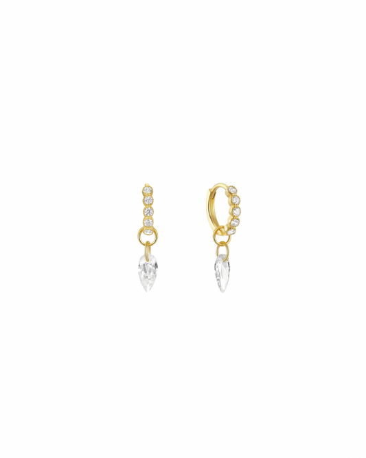 Brielle 2 in 1 huggie earrings | 8.3mm | C22