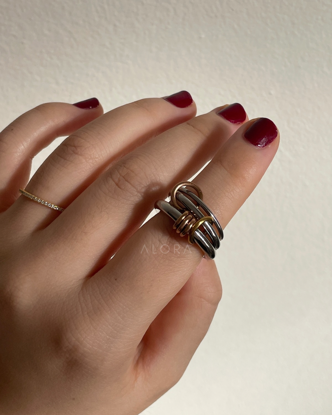 Multi tone ring | size: 7 & 8