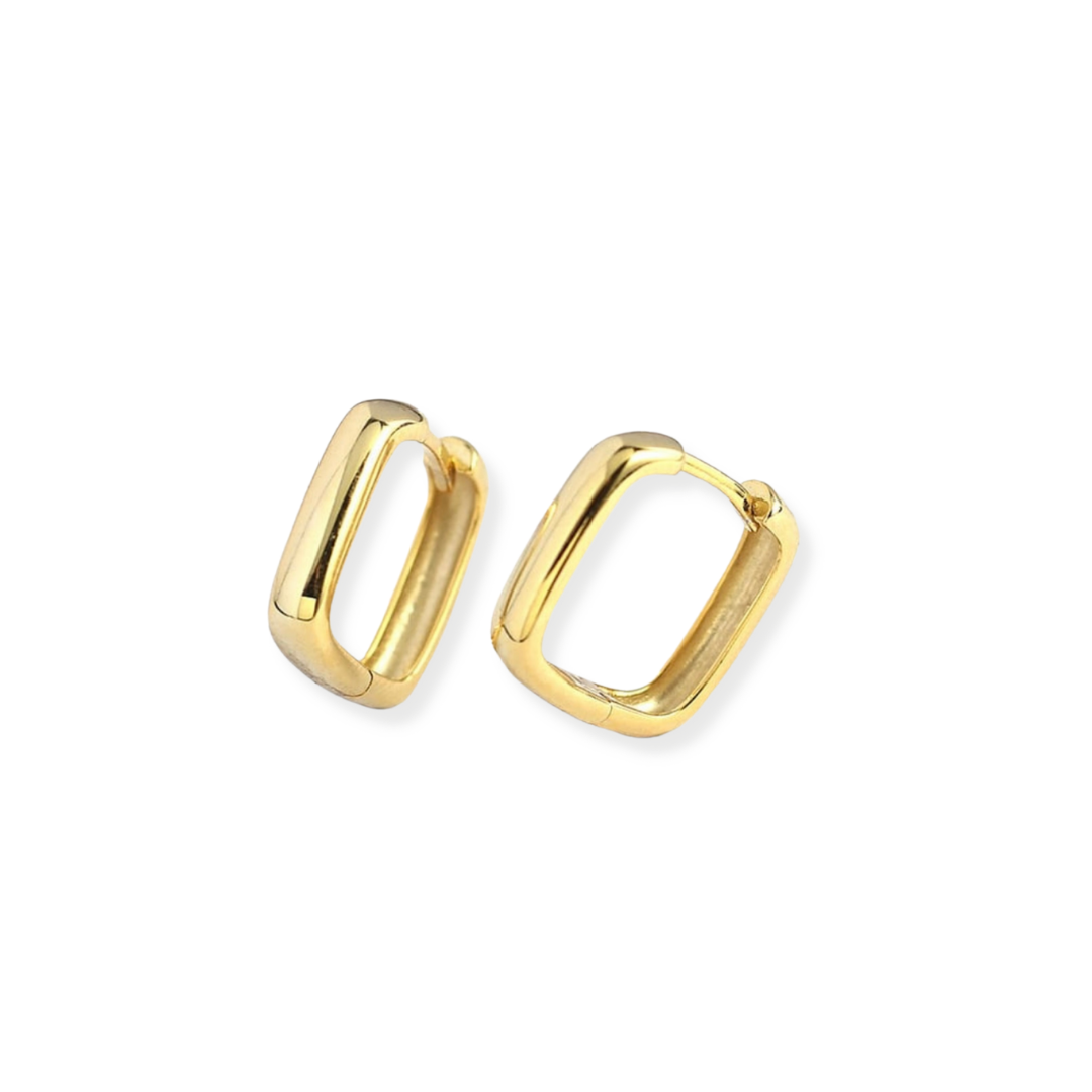 Square huggie earrings | C10