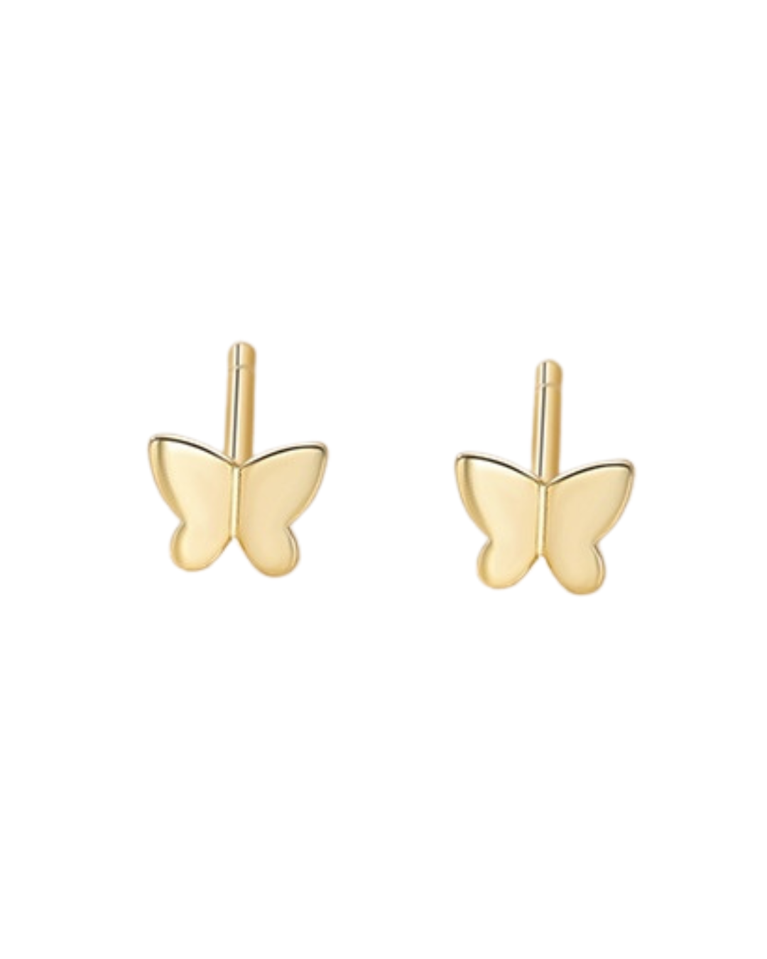 Mini gold butterfly studs